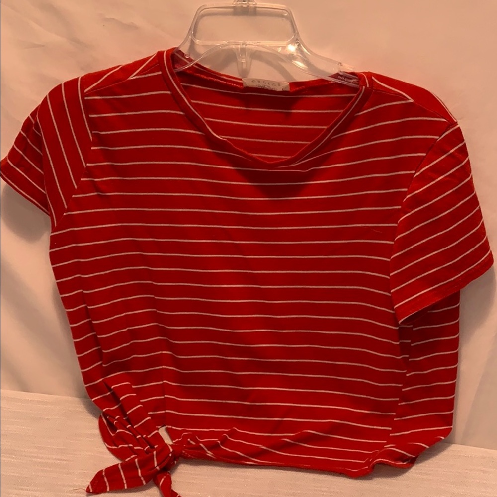 Red and white striped T-shirt